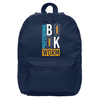 Funny Professional Book Worm 16 in Basic Backpack