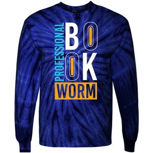 Funny Professional Book Worm Tie-Dye Long Sleeve Shirt