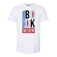 Funny Professional Book Worm Softstyle CVC T-Shirt