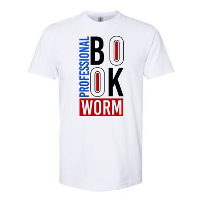 Funny Professional Book Worm Softstyle® CVC T-Shirt