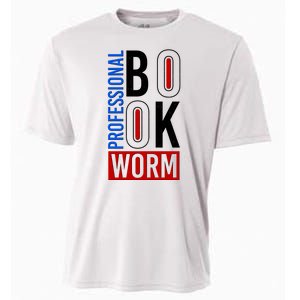 Funny Professional Book Worm Cooling Performance Crew T-Shirt