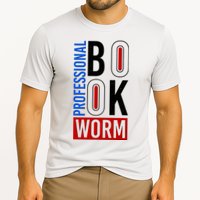 Funny Professional Book Worm Cooling Performance Crew T-Shirt