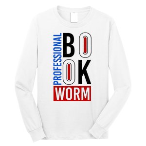 Funny Professional Book Worm Long Sleeve Shirt