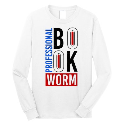 Funny Professional Book Worm Long Sleeve Shirt