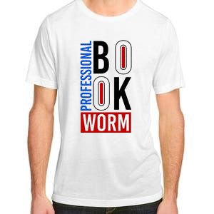 Funny Professional Book Worm Adult ChromaSoft Performance T-Shirt