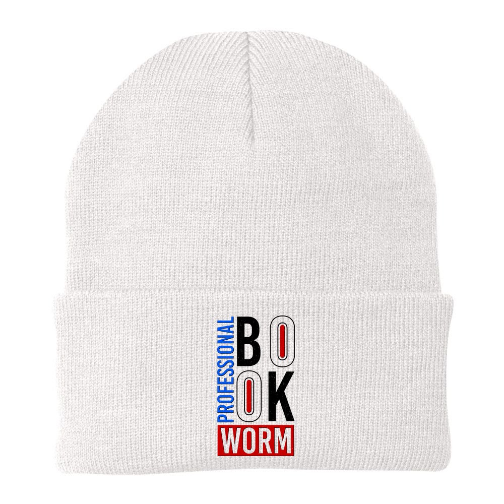 Funny Professional Book Worm Beanie