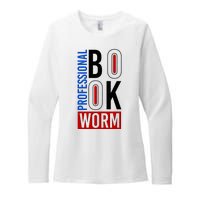 Funny Professional Book Worm Womens CVC Long Sleeve Shirt