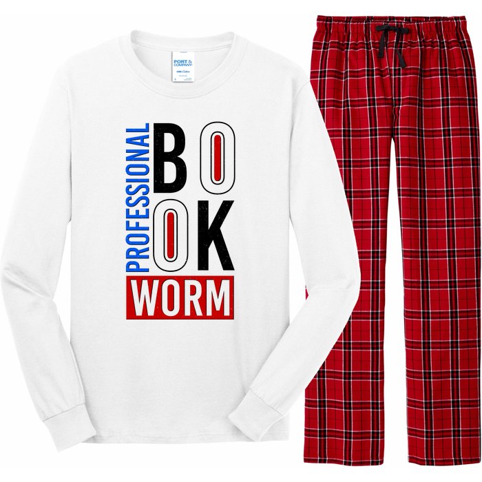 Funny Professional Book Worm Long Sleeve Pajama Set