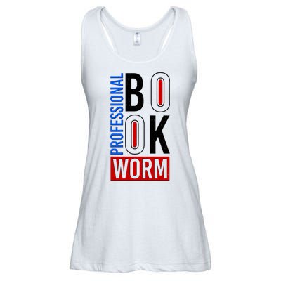 Funny Professional Book Worm Ladies Essential Flowy Tank