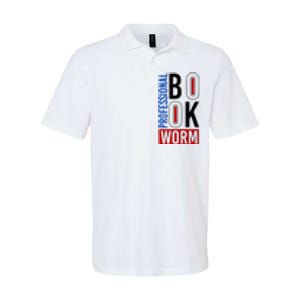 Funny Professional Book Worm Softstyle Adult Sport Polo