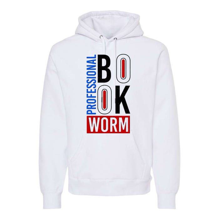 Funny Professional Book Worm Premium Hoodie