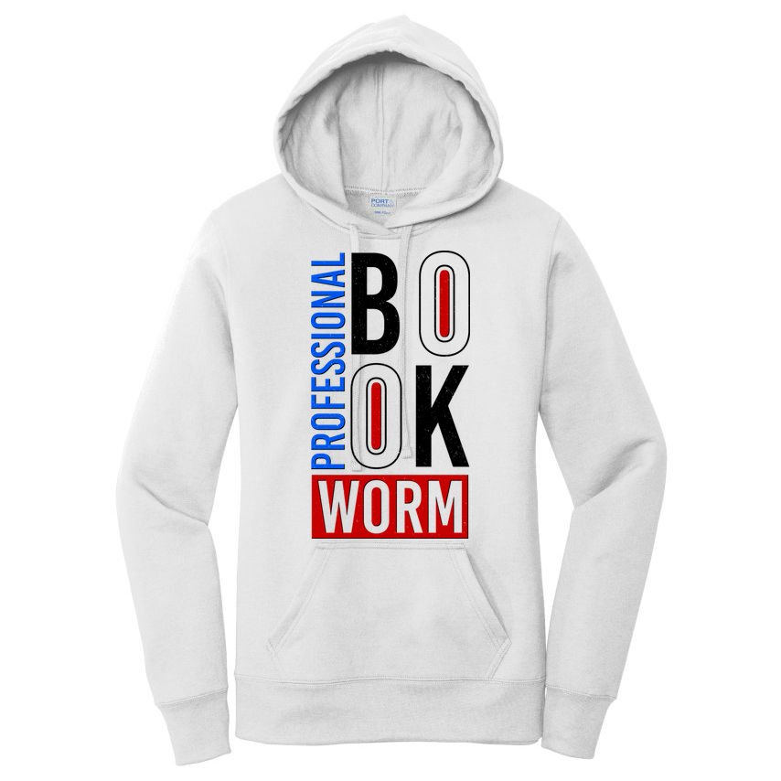 Funny Professional Book Worm Women's Pullover Hoodie