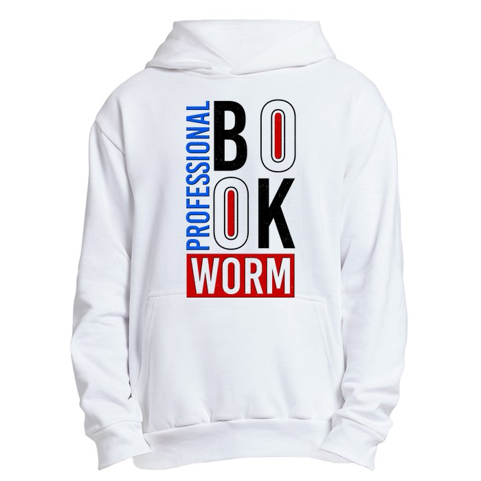 Funny Professional Book Worm Urban Pullover Hoodie