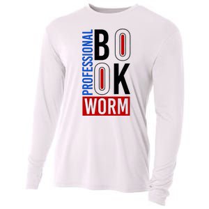 Funny Professional Book Worm Cooling Performance Long Sleeve Crew