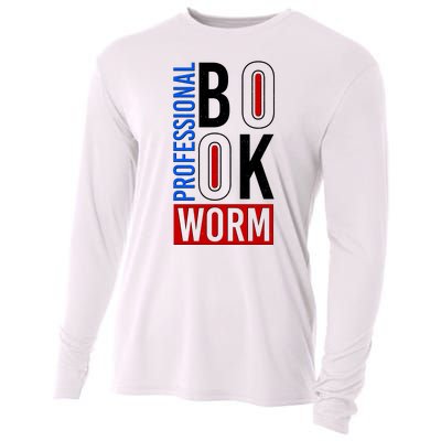 Funny Professional Book Worm Cooling Performance Long Sleeve Crew