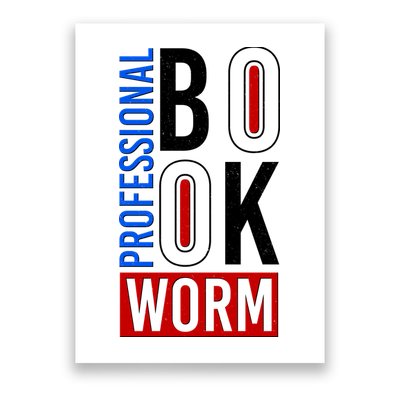 Funny Professional Book Worm Poster