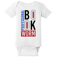 Funny Professional Book Worm Baby Bodysuit