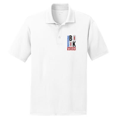 Funny Professional Book Worm PosiCharge RacerMesh Polo