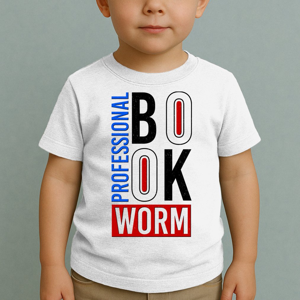 Funny Professional Book Worm Toddler T-Shirt