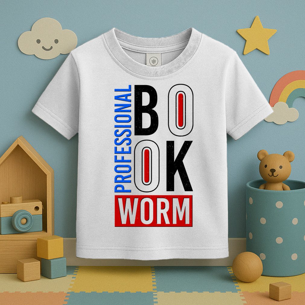 Funny Professional Book Worm Toddler T-Shirt