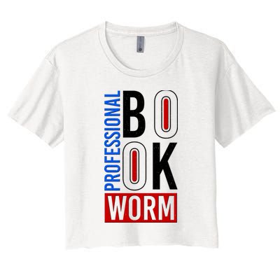 Funny Professional Book Worm Crop Top