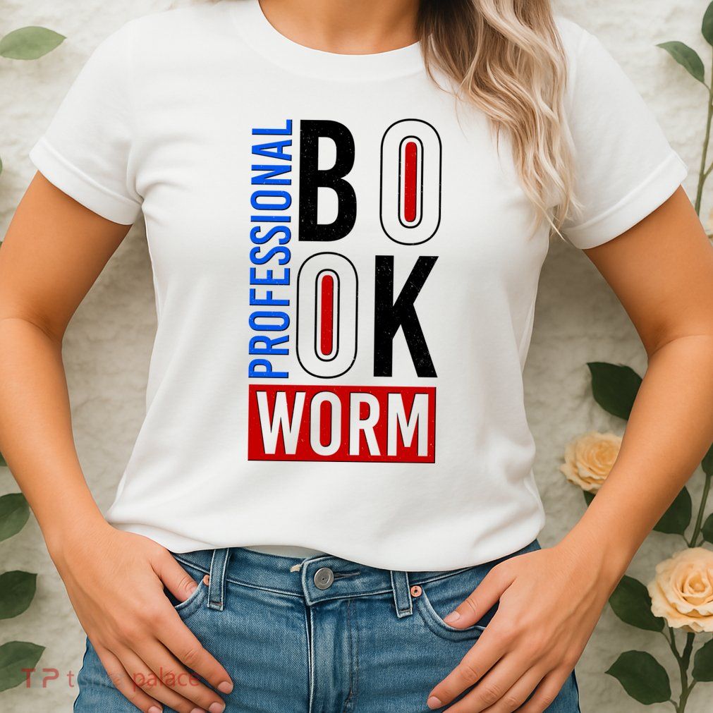 Funny Professional Book Worm Womens T-Shirt