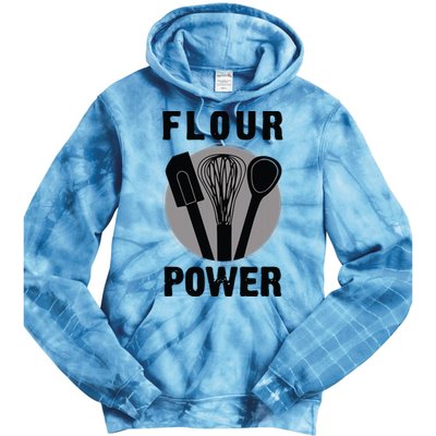 FLOUR POWER Baking Cooking Bread Making Chefs Tie Dye Hoodie