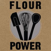 FLOUR POWER Baking Cooking Bread Making Chefs Cotton Canvas Backpack