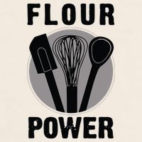 FLOUR POWER Baking Cooking Bread Making Chefs Garment-Dyed Women's Muscle Tee