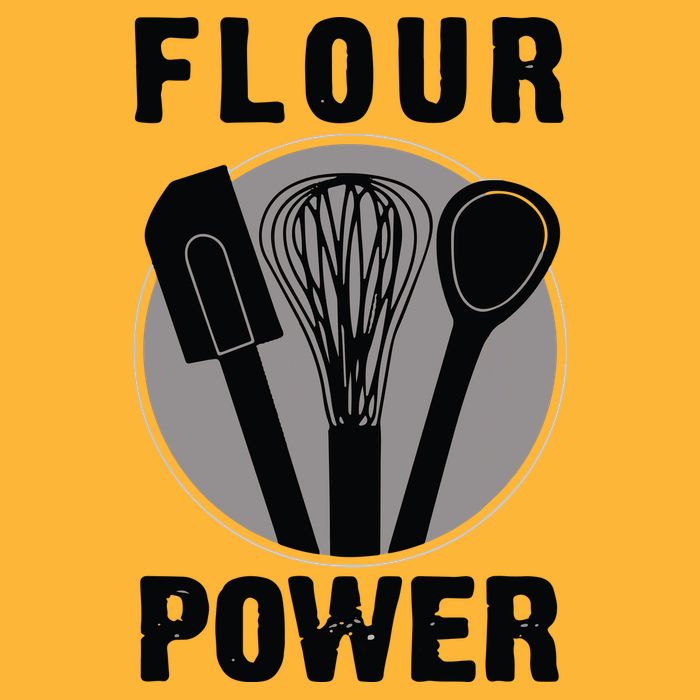 FLOUR POWER Baking Cooking Bread Making Chefs Sustainable Knit Beanie