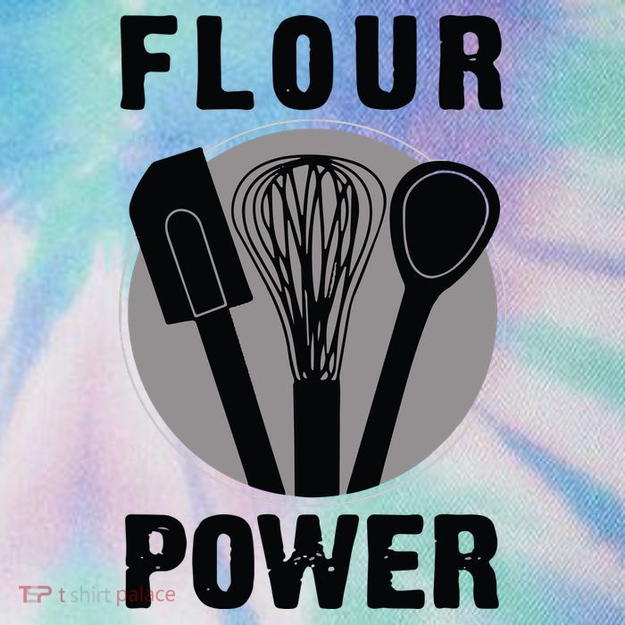 FLOUR POWER Baking Cooking Bread Making Chefs Legacy Tie Dye Trucker Hat