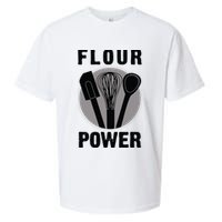 FLOUR POWER Baking Cooking Bread Making Chefs Sueded Cloud Jersey T-Shirt