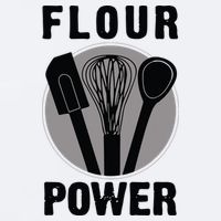 FLOUR POWER Baking Cooking Bread Making Chefs Sueded Cloud Jersey T-Shirt