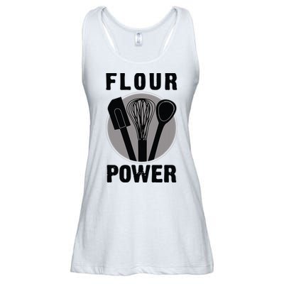 FLOUR POWER Baking Cooking Bread Making Chefs Ladies Essential Flowy Tank