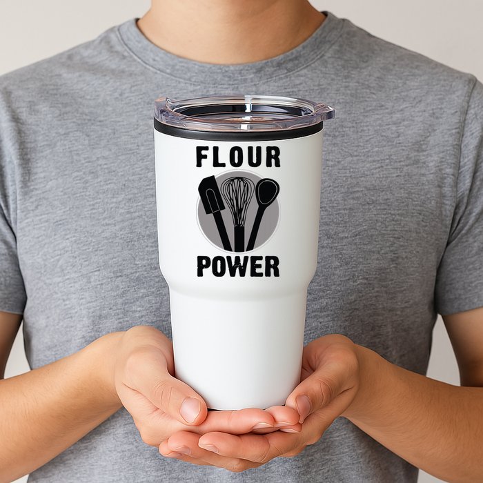 FLOUR POWER Baking Cooking Bread Making Chefs Tumbler
