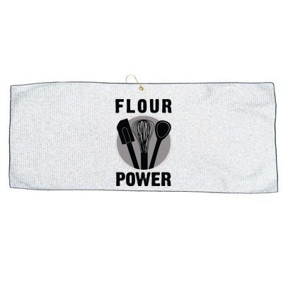 FLOUR POWER Baking Cooking Bread Making Chefs Large Microfiber Waffle Golf Towel