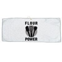 FLOUR POWER Baking Cooking Bread Making Chefs Large Microfiber Waffle Golf Towel