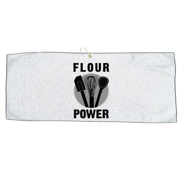 FLOUR POWER Baking Cooking Bread Making Chefs Large Microfiber Waffle Golf Towel