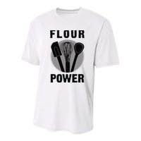FLOUR POWER Baking Cooking Bread Making Chefs Youth Performance Sprint T-Shirt
