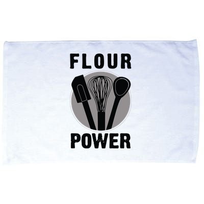 FLOUR POWER Baking Cooking Bread Making Chefs Microfiber Hand Towel