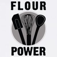 FLOUR POWER Baking Cooking Bread Making Chefs Short Acrylic Beanie