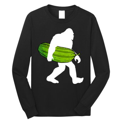 Funny Pickle Bigfoot Cucumber Pickle Lover Gift Long Sleeve Shirt