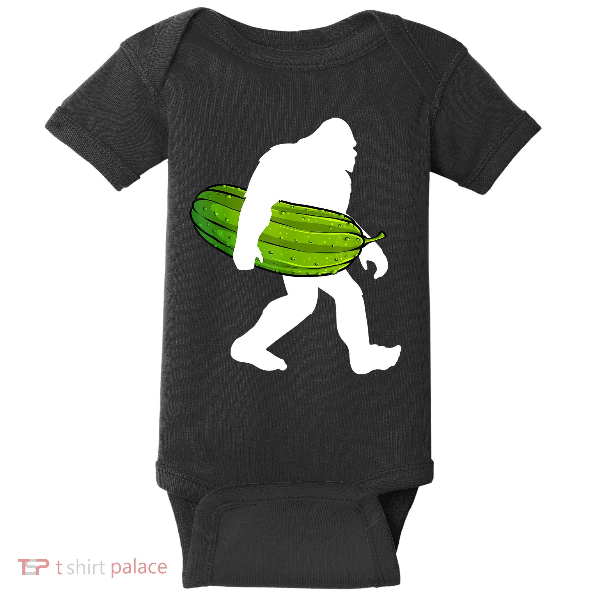 Funny Pickle Bigfoot Cucumber Pickle Lover Gift Baby Bodysuit