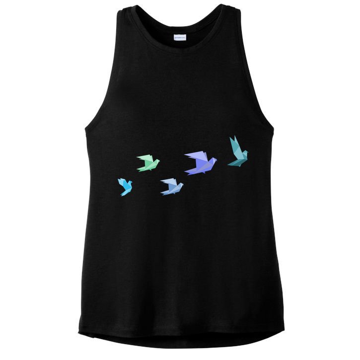 Flying Paper Birds Ladies PosiCharge Tri-Blend Wicking Tank