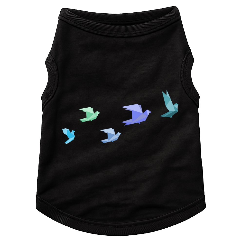 Flying Paper Birds Doggie Tank