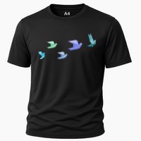 Flying Paper Birds Cooling Performance Crew T-Shirt