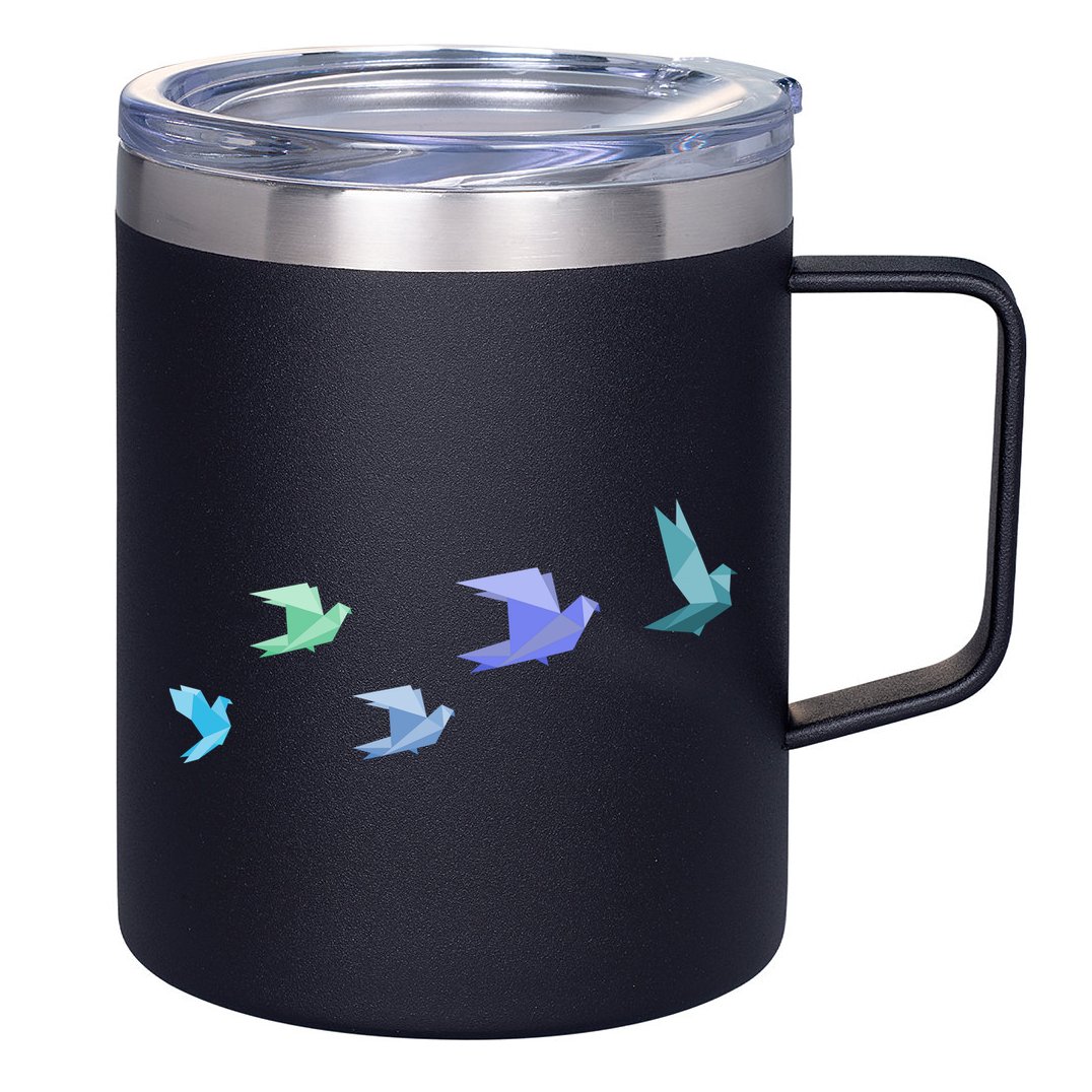 Flying Paper Birds 12oz Stainless Steel Coffee Mug