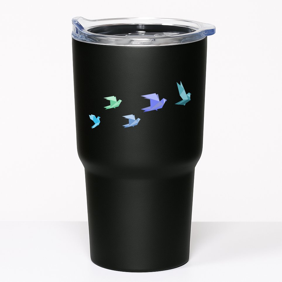 Flying Paper Birds Tumbler