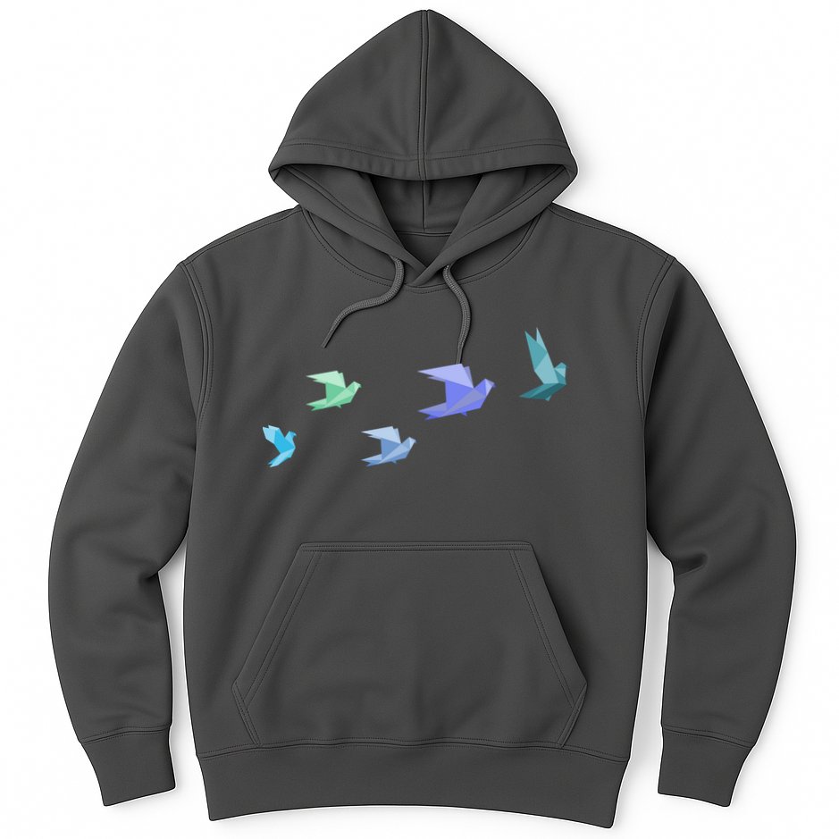 Flying Paper Birds Hoodie