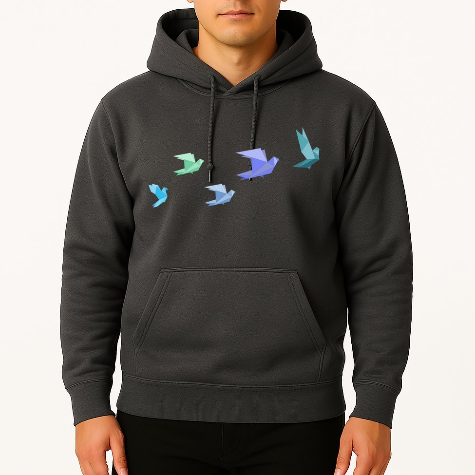 Flying Paper Birds Hoodie